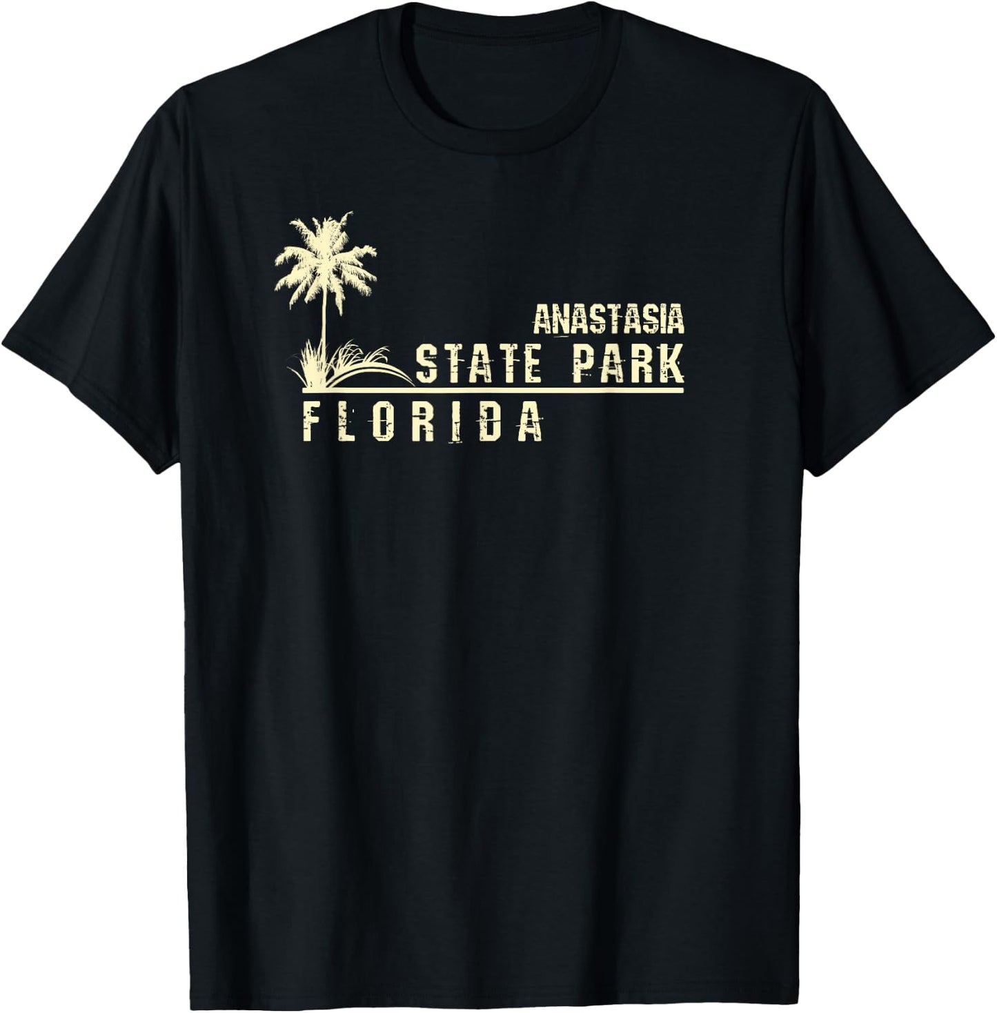 Florida Souvenir Gift Anastasia State Park T-Shirt - T-Shirt | Black