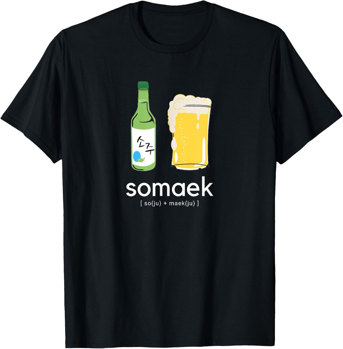 Somaek Soju Maekju KDrama Kpop Korean T-Shirt - T-Shirt | Black
