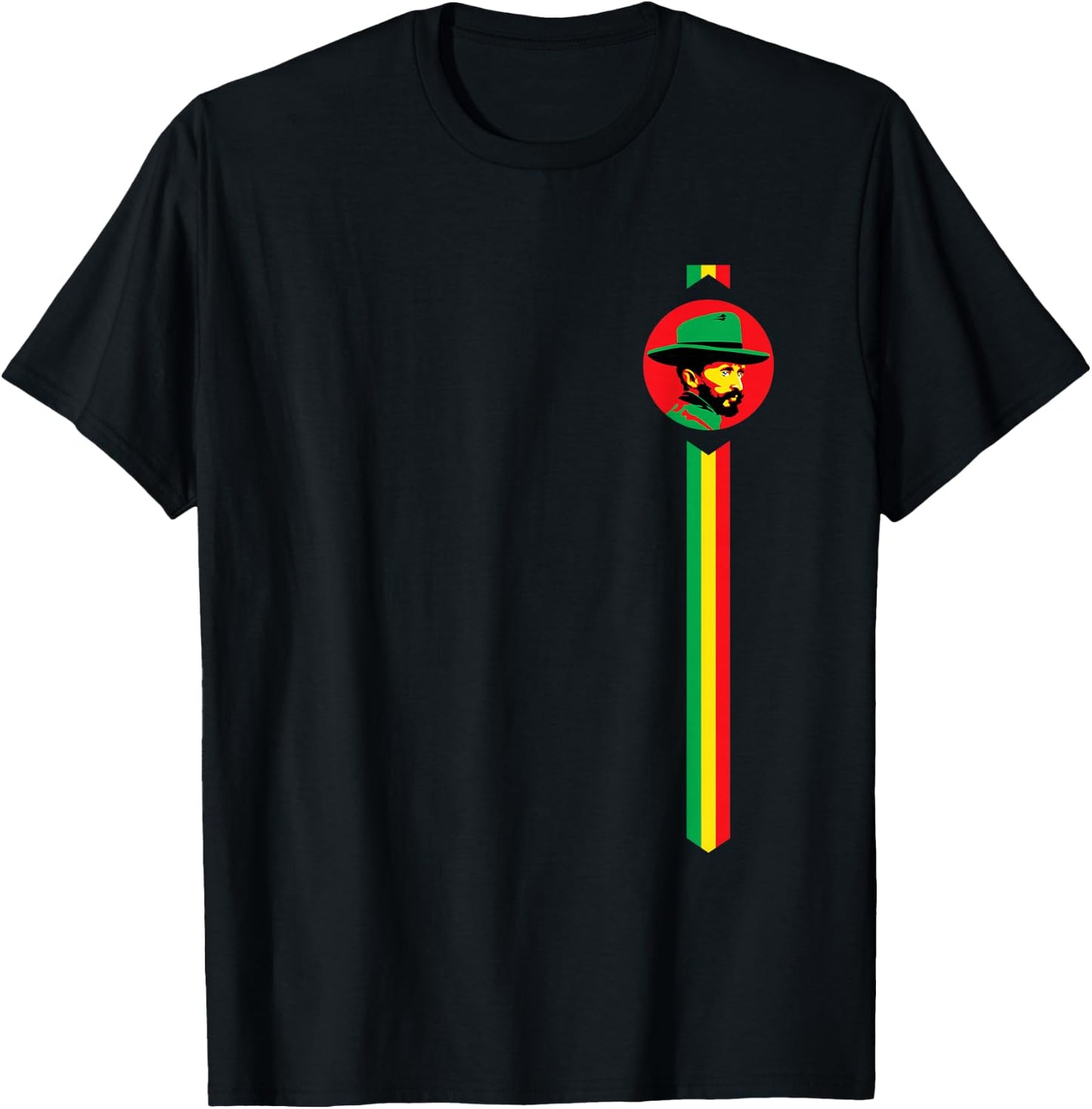 His Imperial Majesty Haile Selassie I King of Kings T-Shirt - T-Shirt | Black