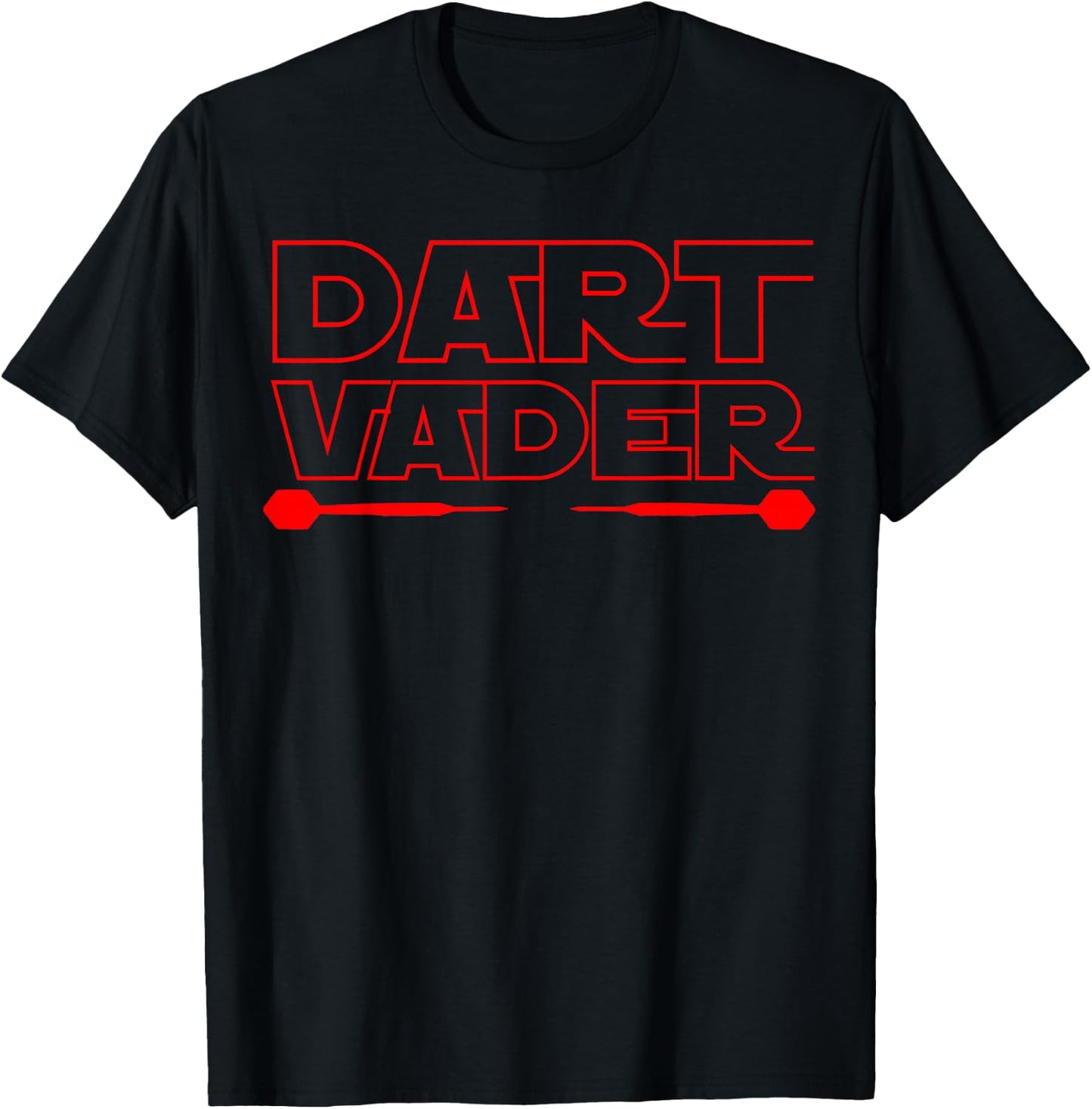 Dart Vader 180 Darts Player Gift T-Shirt - T-Shirt | Black