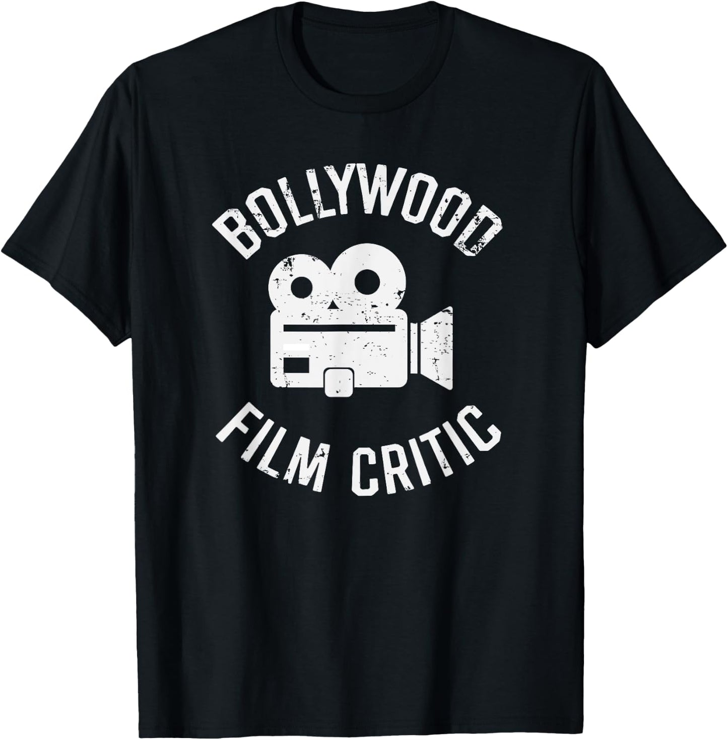 Bollywood Movie Critic Funny Indian Hindi Movie Cinema Fan T-Shirt - T-Shirt | Black