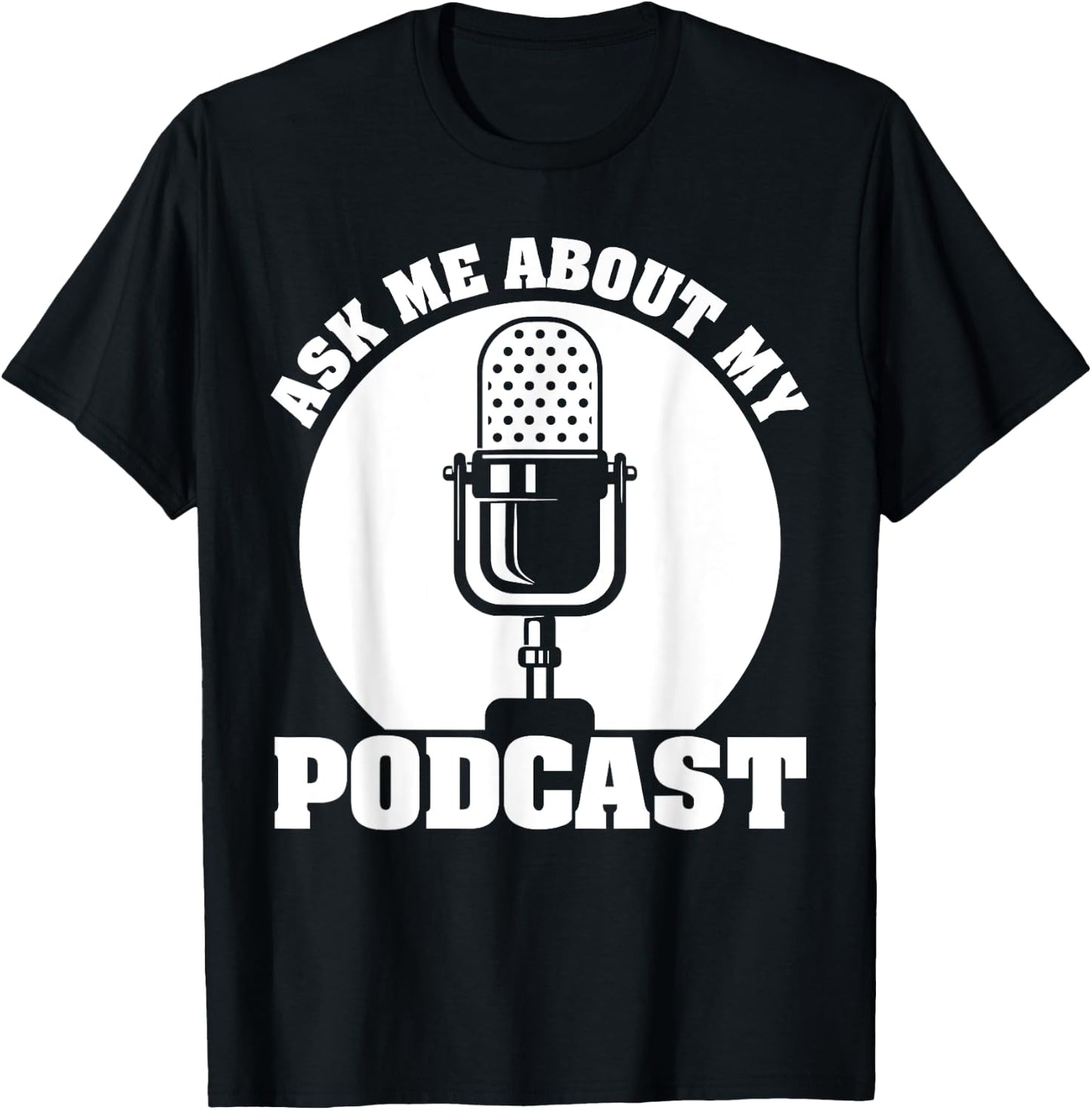 Funny Podcast Gift Women Cool Podcaster Podcasting T-Shirt - T-Shirt | Black