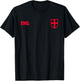 England Euro Football Kit Style T-Shirt - T-Shirt | Black