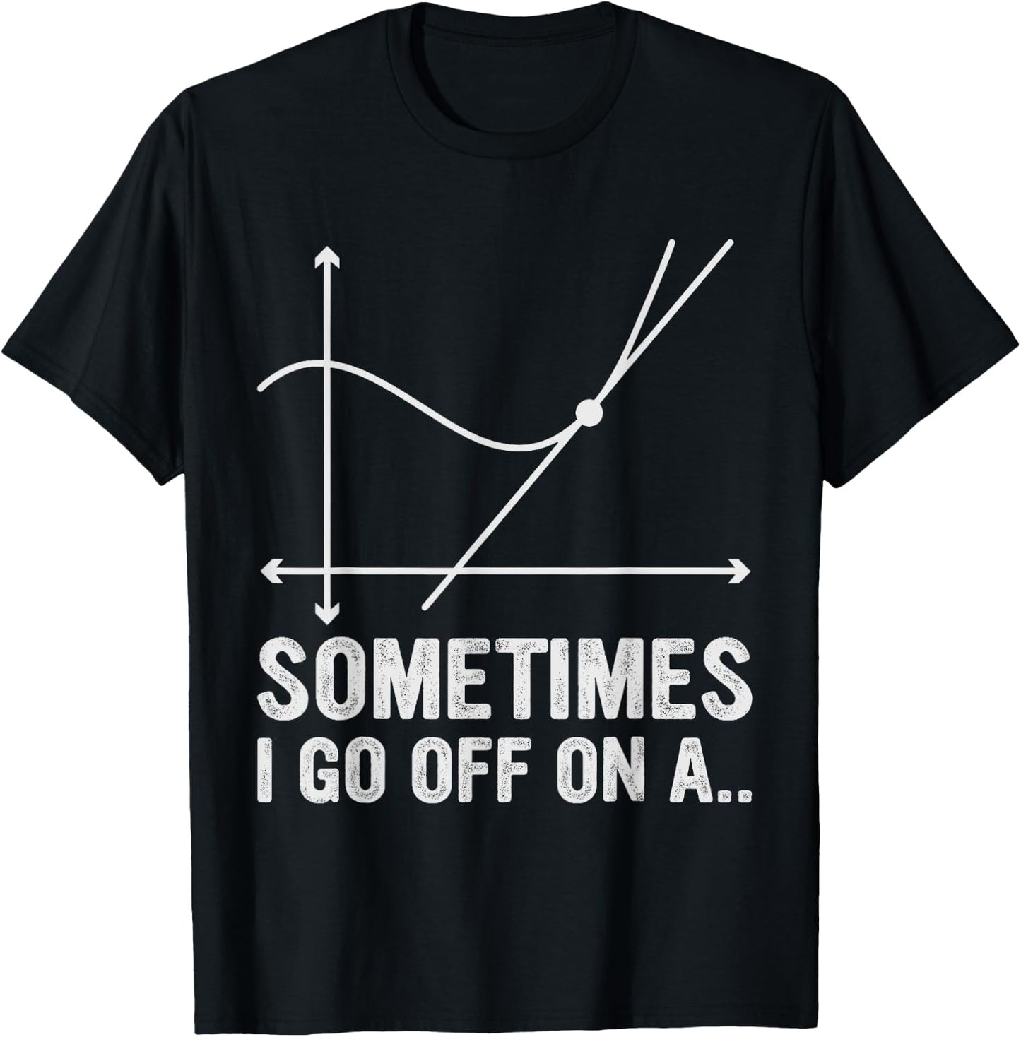 Math Teacher Gifts - Sometimes I Go Off on a Tangent Women Kids T-Shirt - T-Shirt | Black
