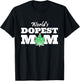 World Dopest Mom Weed Lover Marijuana Smoking Mother T-Shirt - T-Shirt | Black