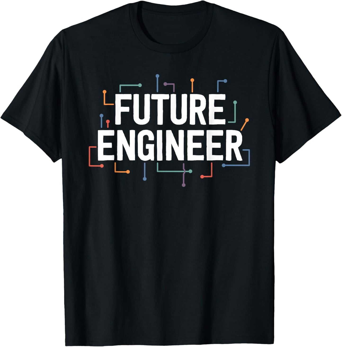 Electrical Engineering Shirt Circuit Kids Future Engineer T-Shirt - T-Shirt | Black