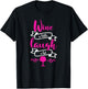 Wine a Little Laugh a Lot Perfect for Any Wine Tester Wine T-Shirt - T-Shirt | Black