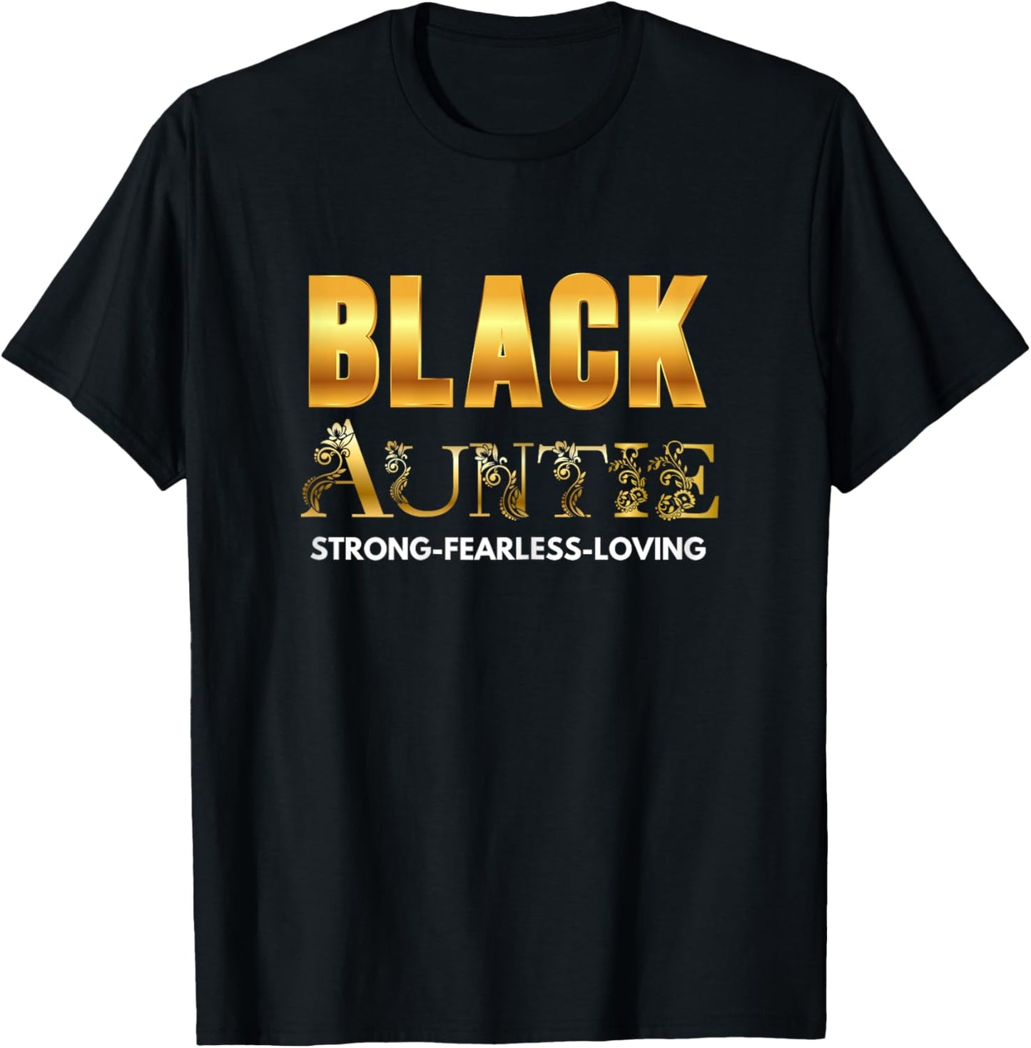 Black Auntie Aunt Afro American Centric Sister Birthday T-Shirt - T-Shirt | Black