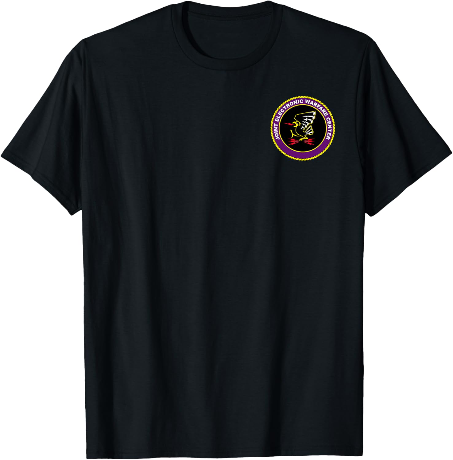 Joint Electronic Warfare Center JEWC Air Force Patch T-Shirt - T-Shirt | Black