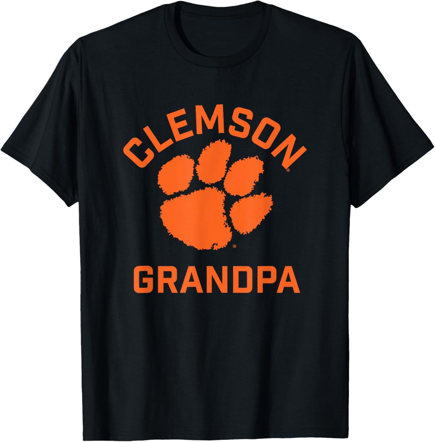 Clemson University Tigers Arched Grandpa T-Shirt - T-Shirt | Black