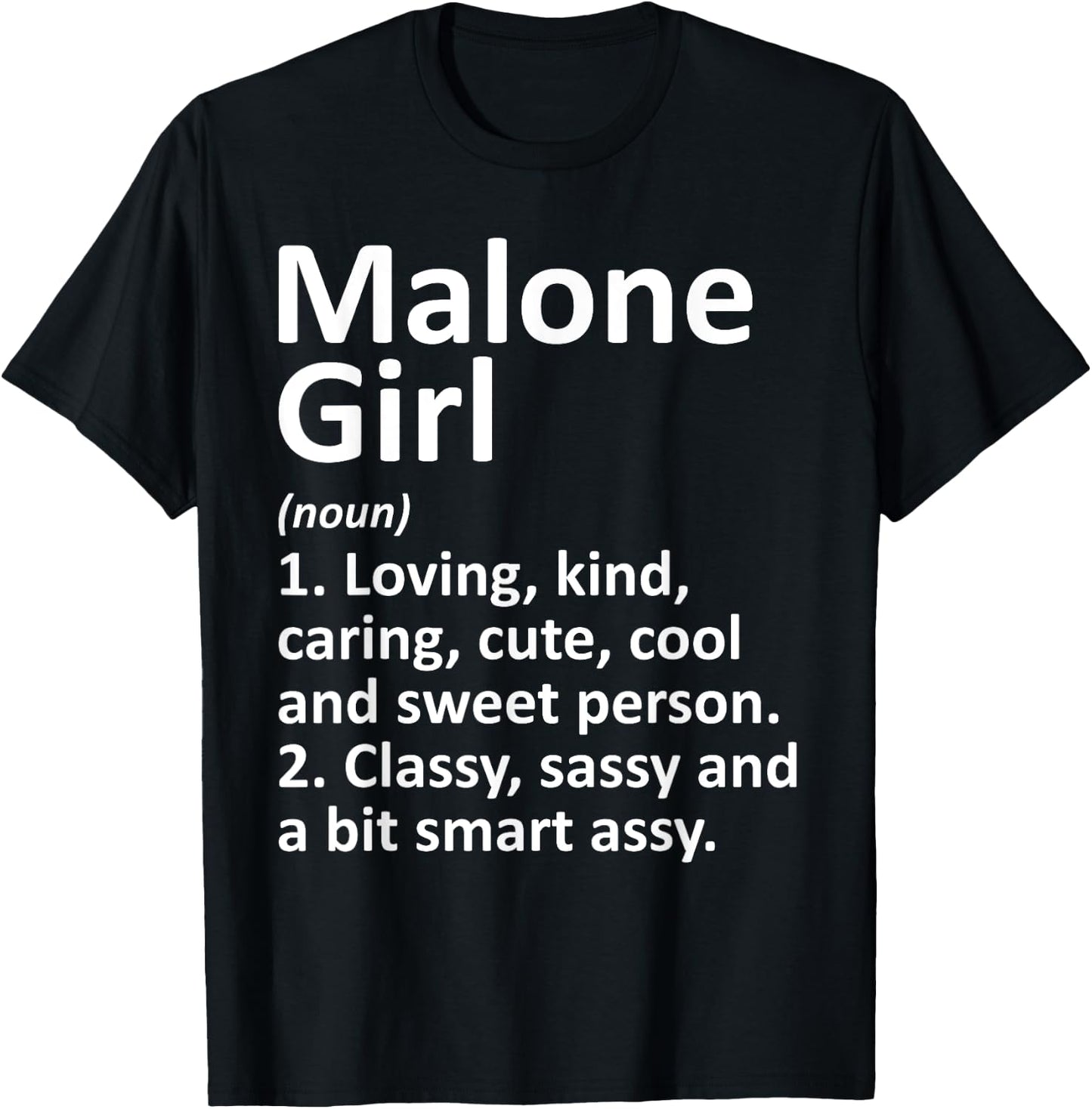 MALONE GIRL NY NEW YORK Funny City Home Roots Gift T-Shirt - T-Shirt | Black