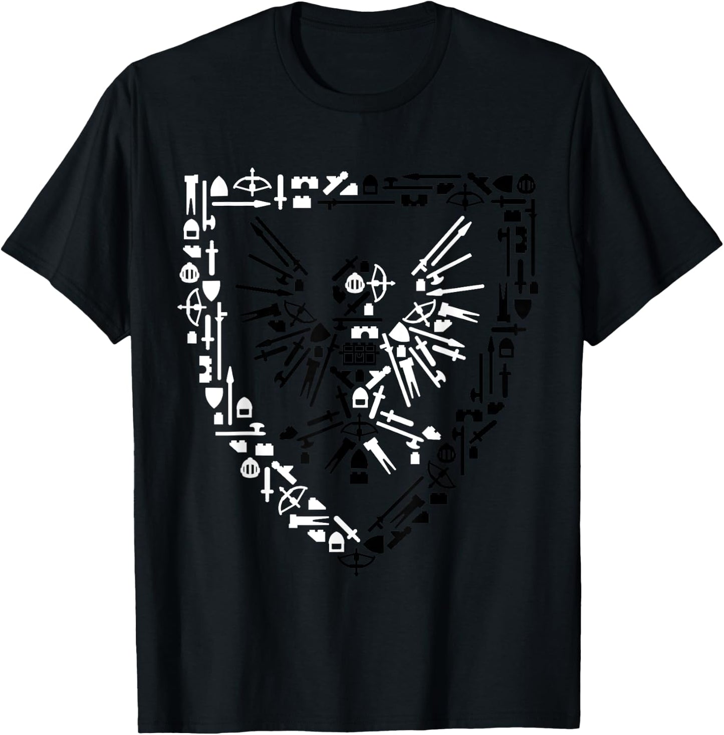 AFOL Black Falcons Castle shirt T-Shirt - T-Shirt | Black