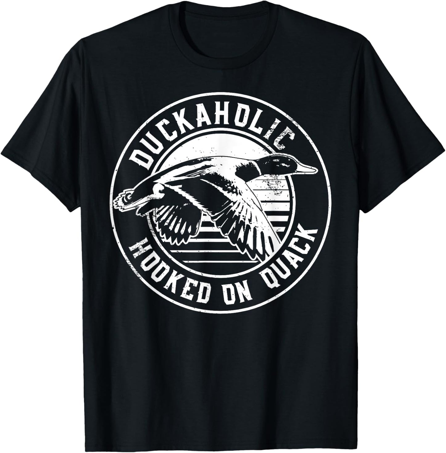 Quack Duck Hunter Duckaholic Gift design T-Shirt - T-Shirt | Black