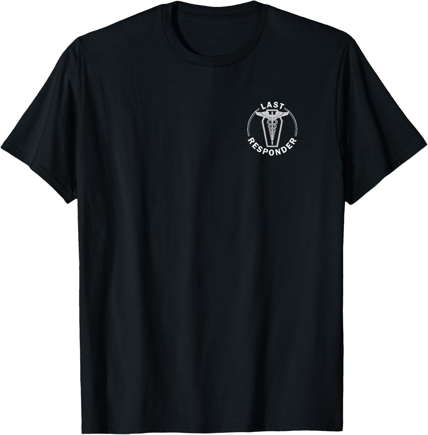 Last Responder Mortician Trocar Caduceus T-Shirt - T-Shirt | Black