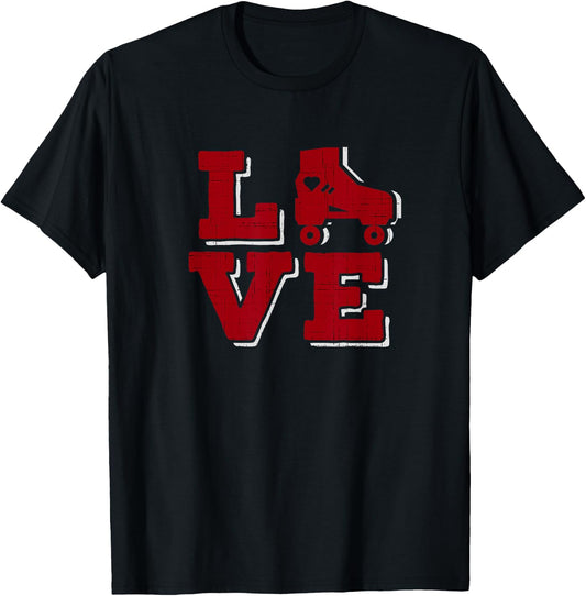 Roller Skates Love Roller Skating Derby Skate Trainer T-Shirt - T-Shirt | Black