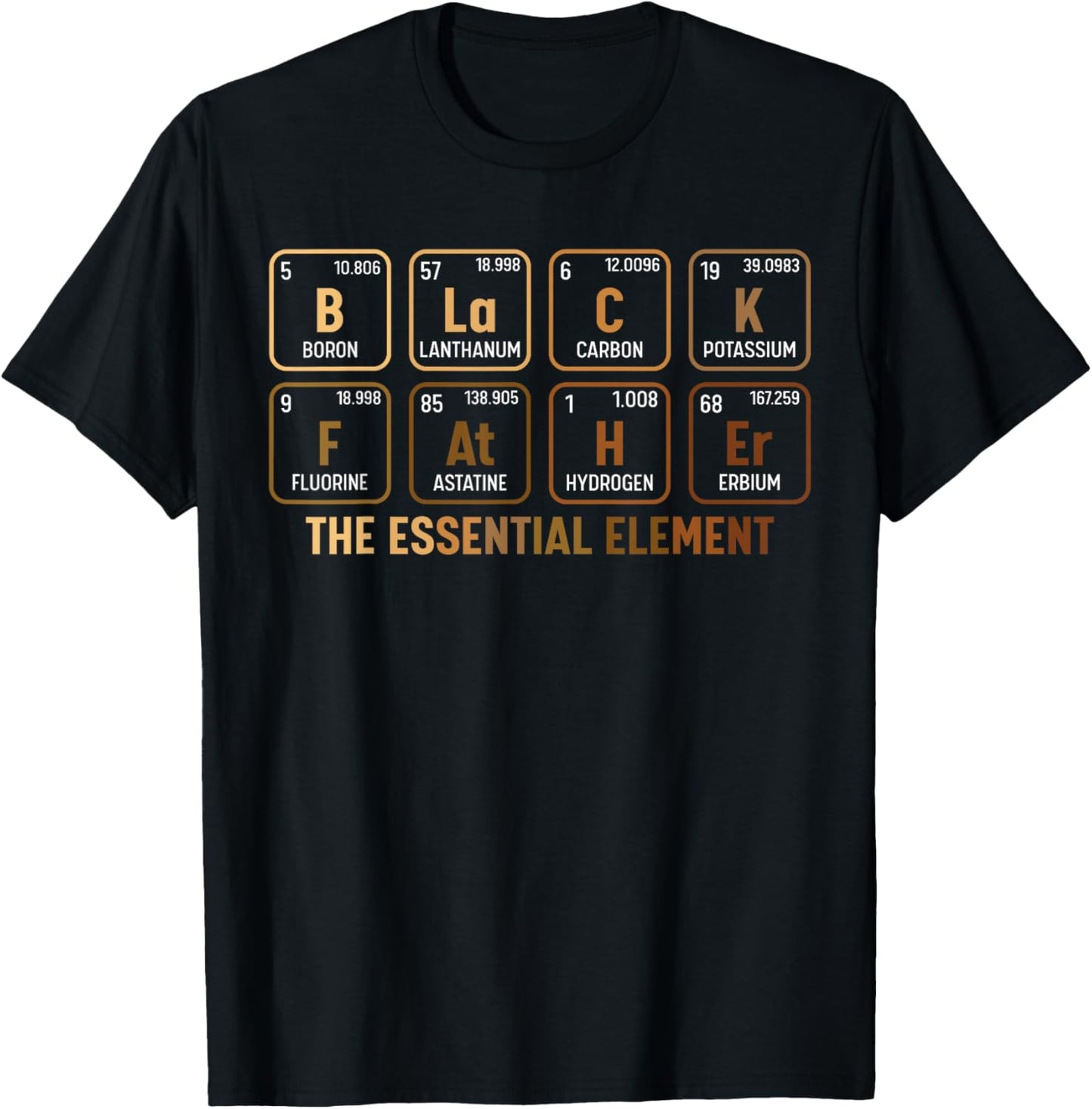 Black Father's Day Black Dad Black Father Essential Element T-Shirt - T-Shirt | Black