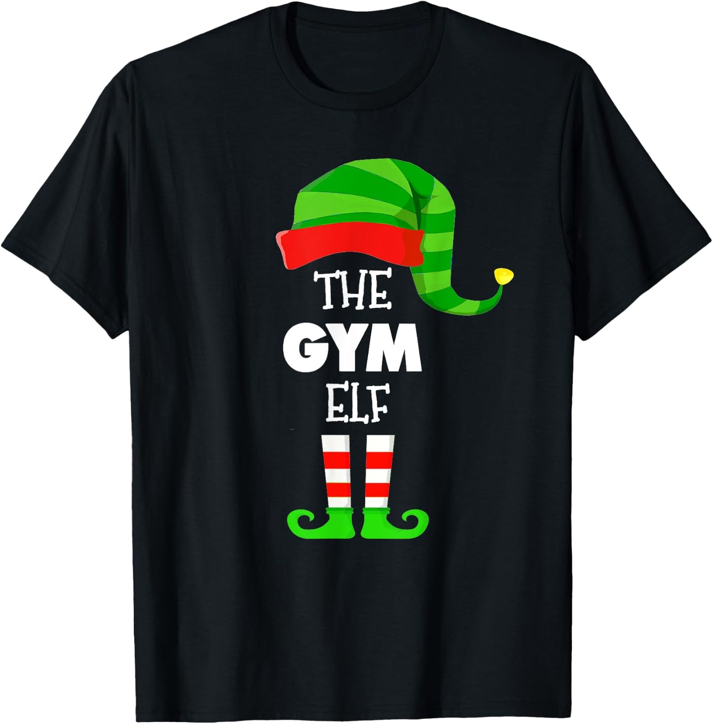 The GYM ELF Group Matching Family Christmas PJS T-Shirt - T-Shirt | Black