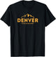 Vintage Denver Colorado Souvenir Retro T-Shirt - T-Shirt | Black