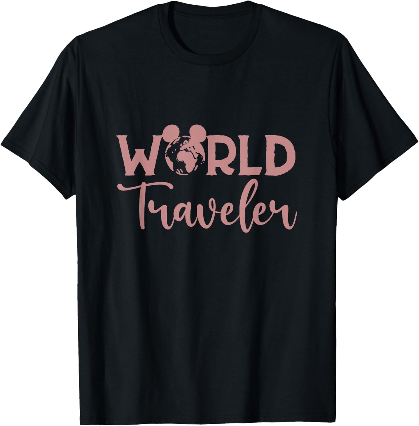 World Traveler, Vacation Trip, Travel T-Shirt - T-Shirt | Black