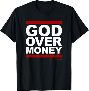God Over Money T-Shirt - T-Shirt | Black