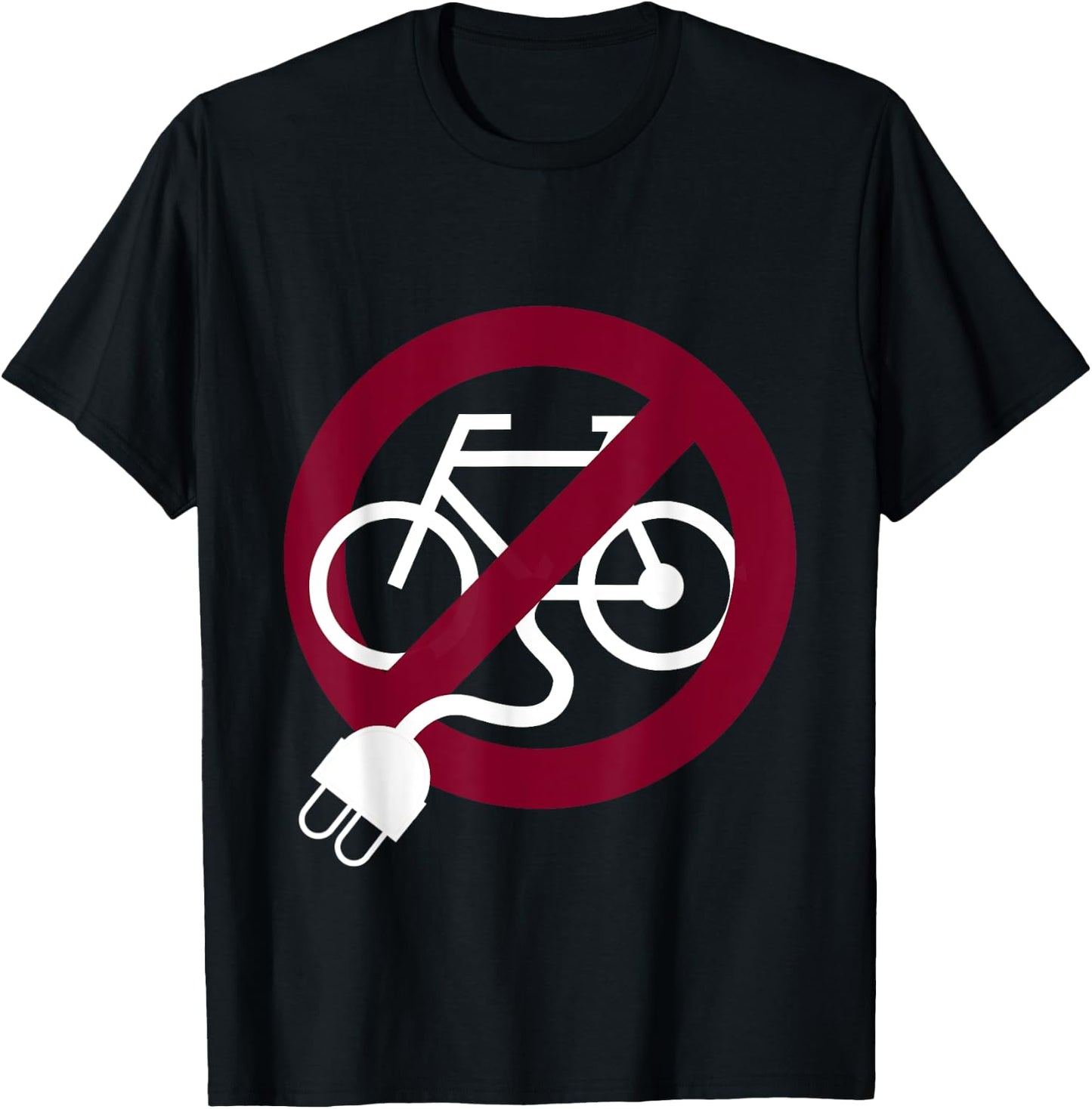 Anti-e-bike - Cyclist T-Shirt - T-Shirt | Black