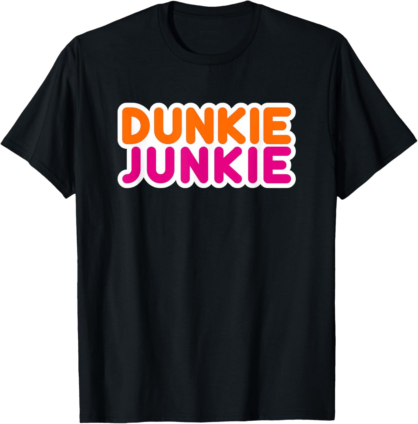 Dunkie Junkie - Funny Coffee Lover Gift T-Shirt - T-Shirt | Black
