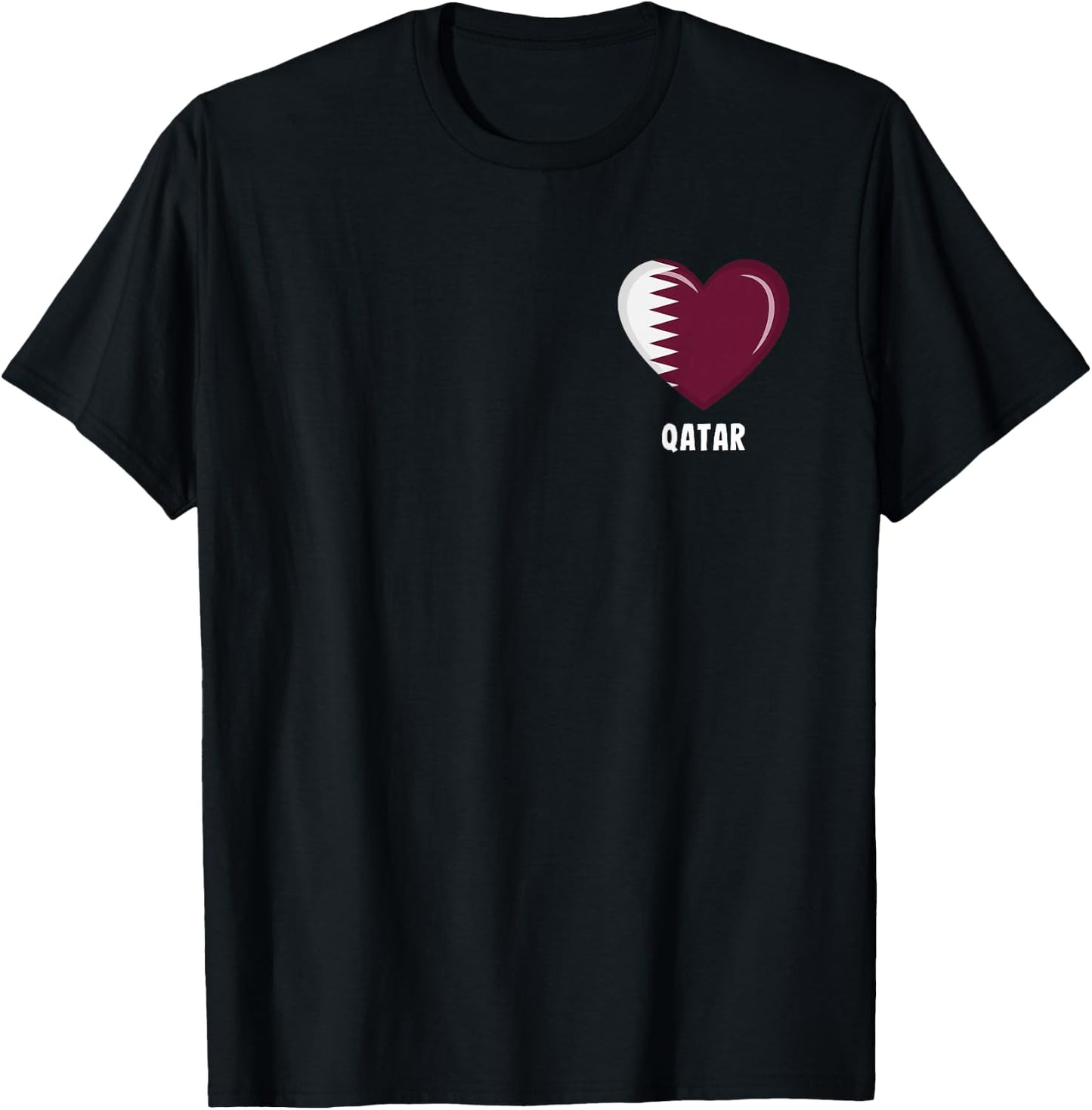 Qatar Flag Shirt | Qatari T-Shirt - T-Shirt | Black