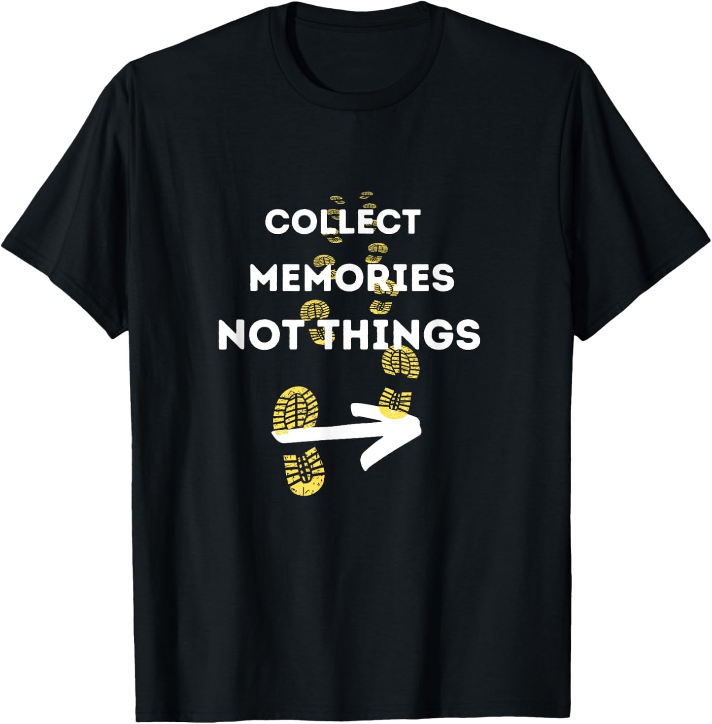 Collect Memories Not Things Camino de Santiago T-Shirt - T-Shirt | Black
