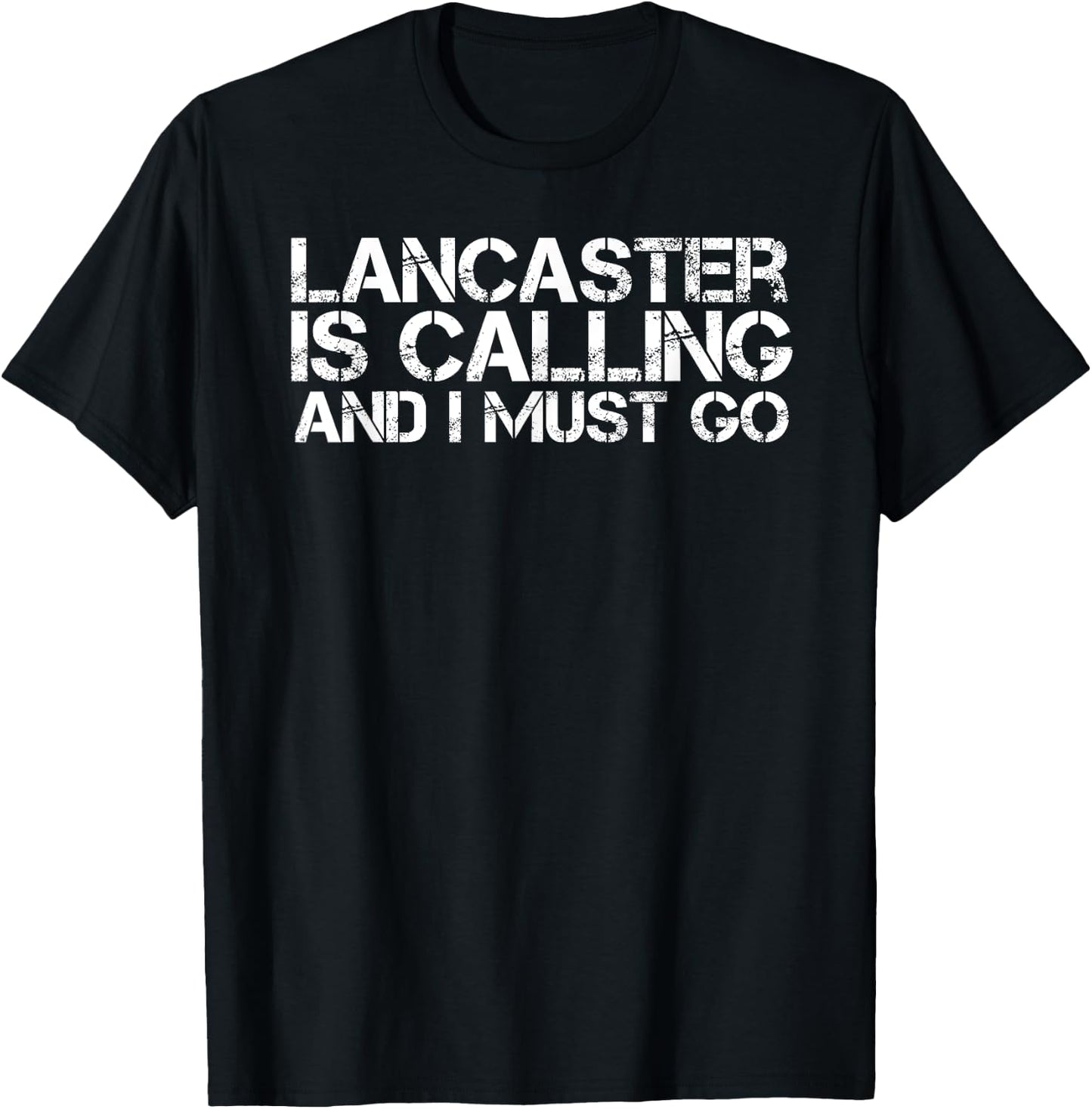 LANCASTER PA PENNSYLVANIA Funny City Trip Home USA Gift T-Shirt - T-Shirt | Black