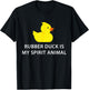 Rubber Duck Spirit Animal Funny Duck T-Shirt - T-Shirt | Black
