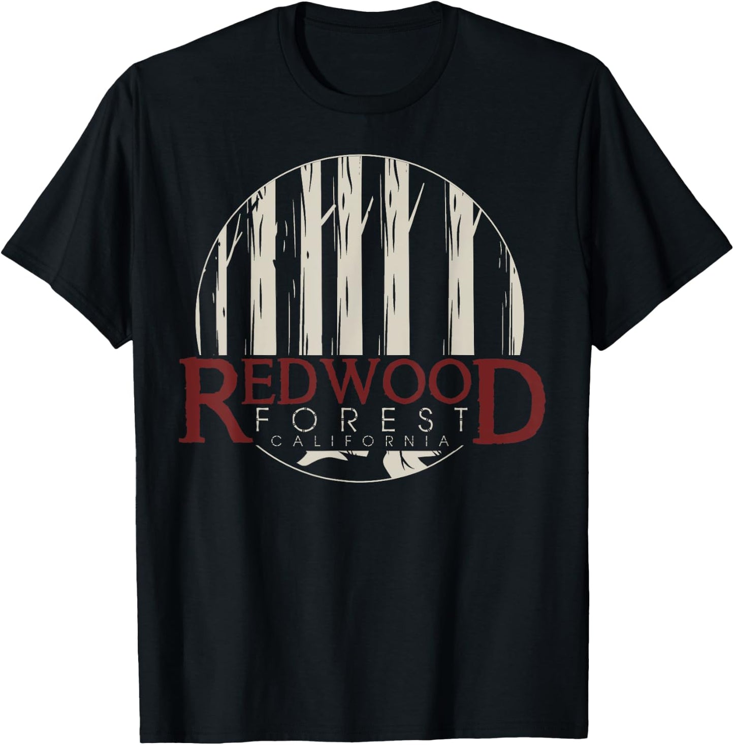 Redwood National Park Shirt, Redwood Forest US Nationalpark T-Shirt - T-Shirt | Black