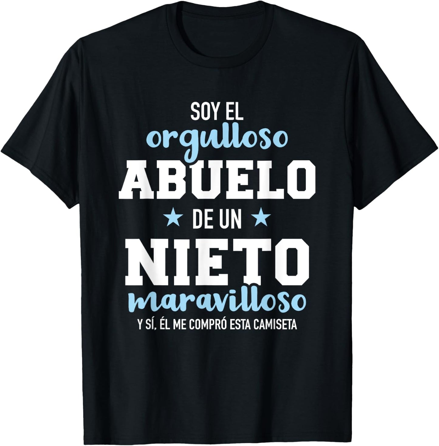 Orgulloso abuelo de un nieto maravilloso T-Shirt - T-Shirt | Black