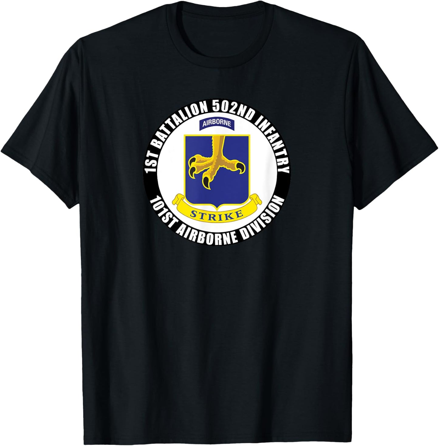 1st Battalion 502nd Infantry 101st Airborne Division Veteran T-Shirt - T-Shirt | Black