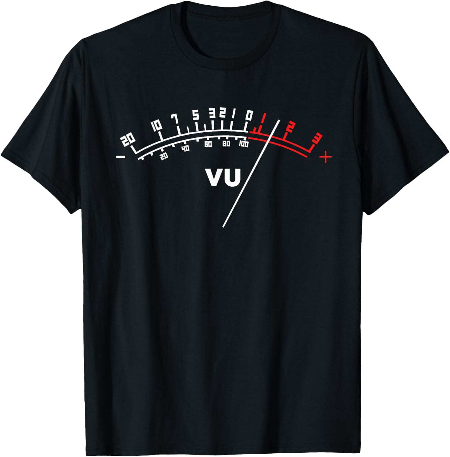 Audio VU Meter Cool Analogue Sound Engineer Gift T-Shirt - T-Shirt | Black