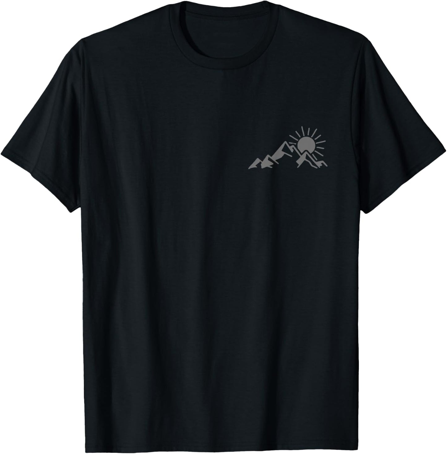 Mountains, hiking, camping, climbing, outdoor T-Shirt - T-Shirt | Black