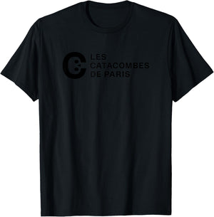 The Catacombs of Paris Black Print T-Shirt - T-Shirt | Black