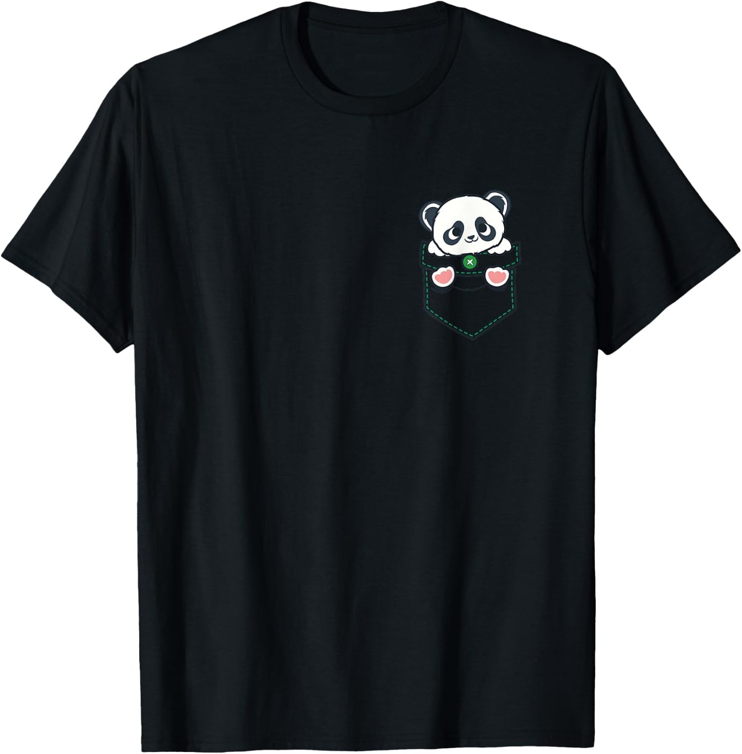 Panda Shirt Men Women Children Panda Bear Lovers T-Shirt - T-Shirt | Black