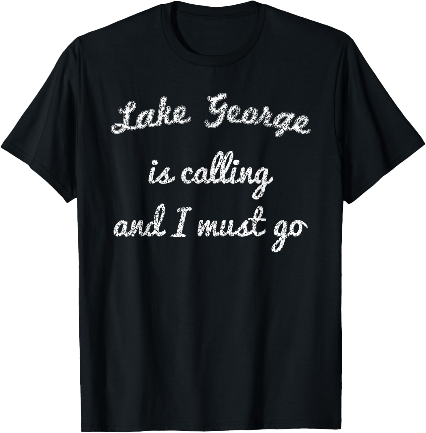 LAKE GEORGE FLORIDA Funny Fishing Camping Summer Gift Men Women Kids T-Shirt - T-Shirt | Black