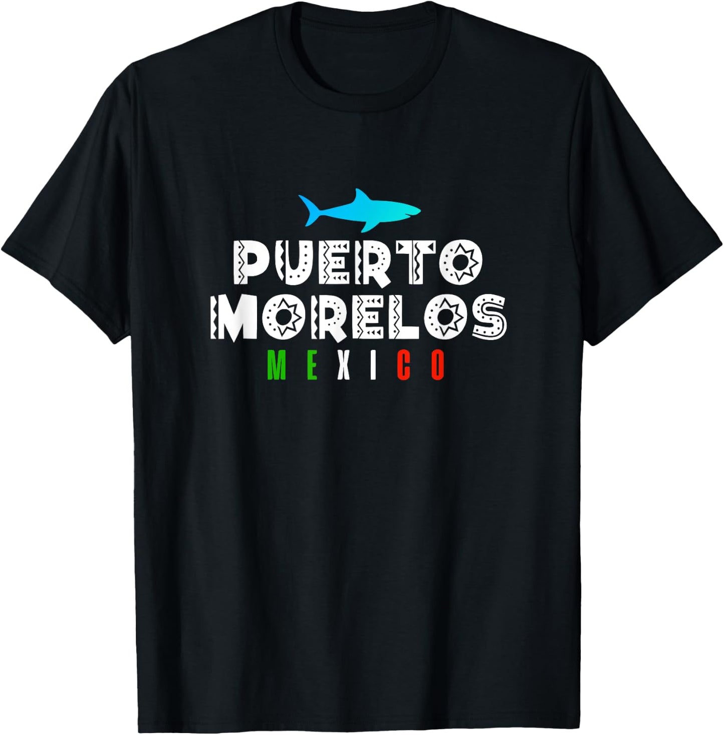 Puerto Morelos Mexico Vacation Souvenir Gift T-Shirt - T-Shirt | Black