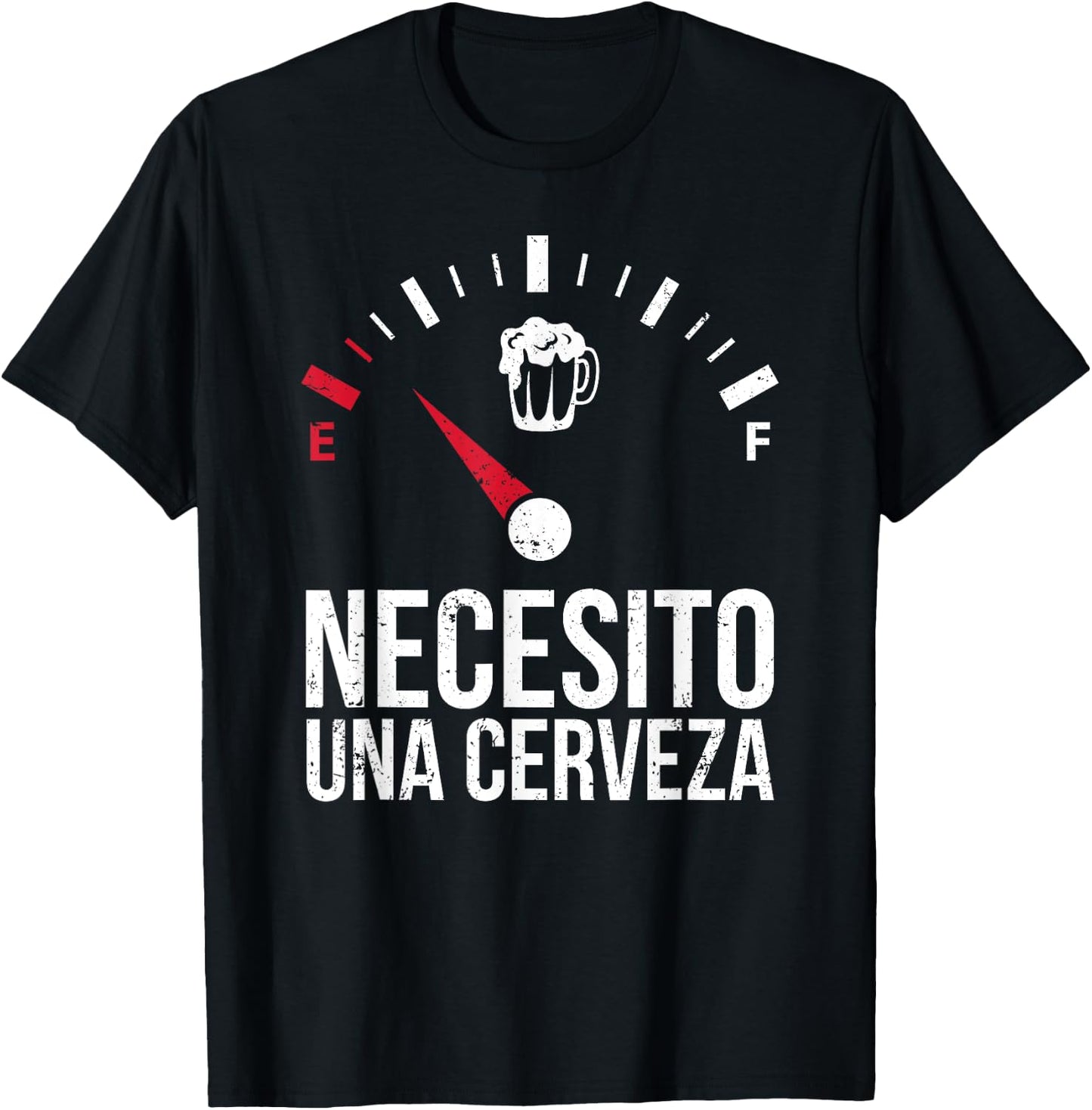 Funny I need a Beer Shirt, Necesito una cerveza, Speed T-Shirt - T-Shirt | Black