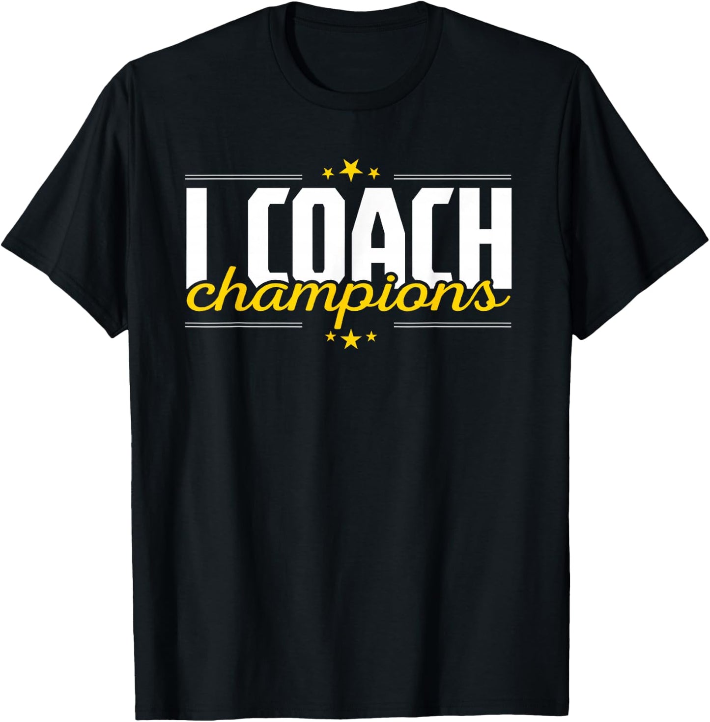 Cool I Coach Champions Coaching Training Fitness Coaches T-Shirt - T-Shirt | Black