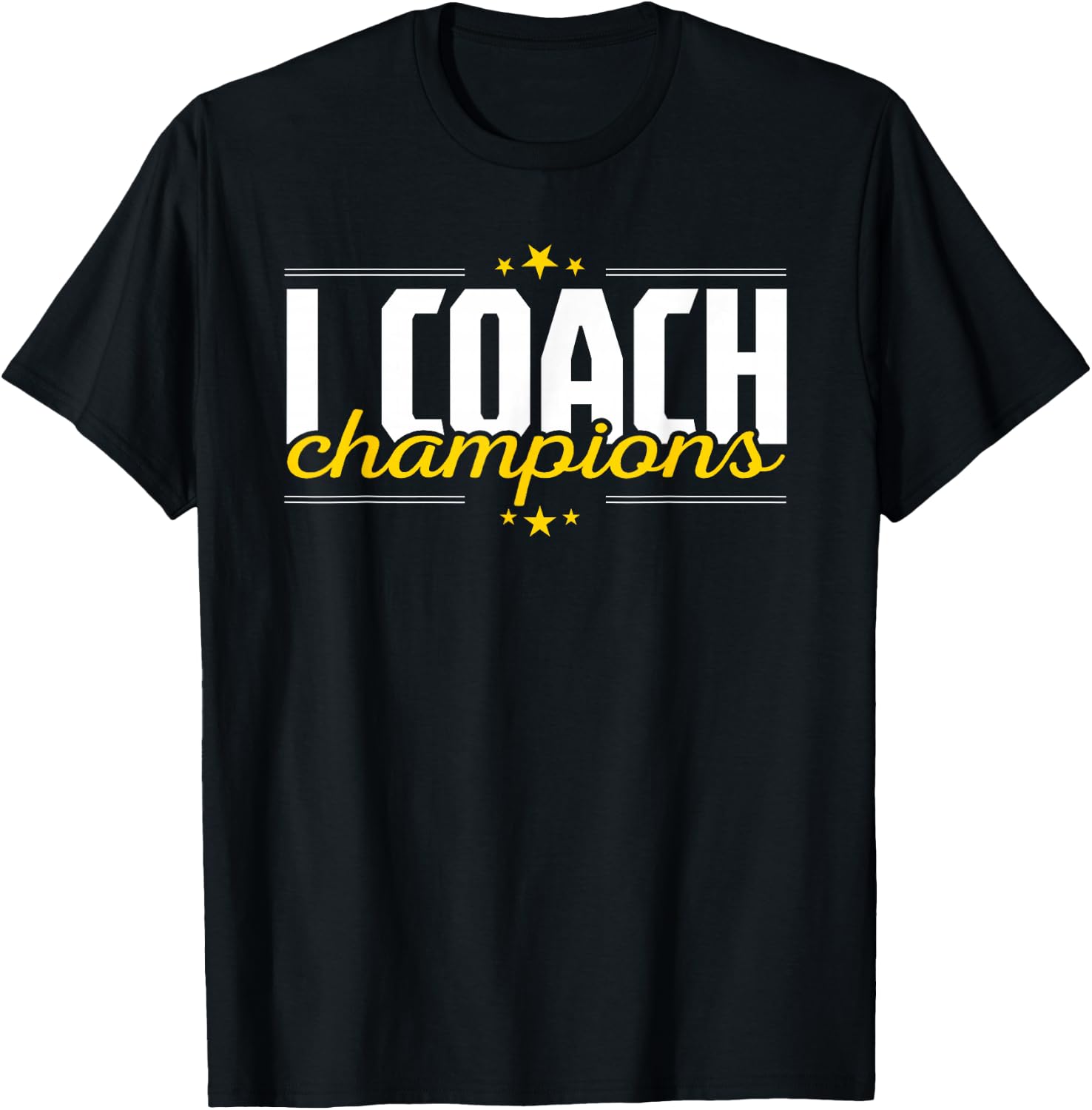 Cool I Coach Champions Coaching Training Fitness Coaches T-Shirt - T-Shirt | Black