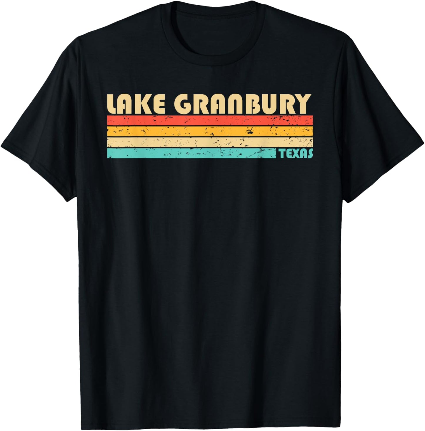 LAKE GRANBURY TEXAS Funny Fishing Camping Summer Women Girls Kids T-Shirt - T-Shirt | Black