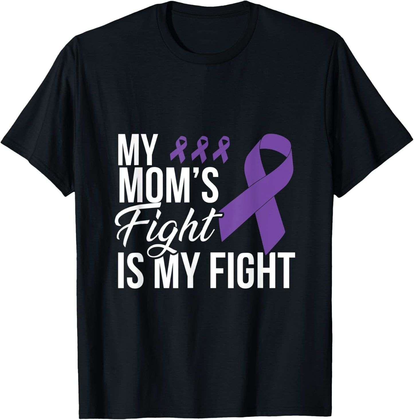 Leiomyosarcoma Fight Cancer Ribbon T-Shirt - T-Shirt | Black
