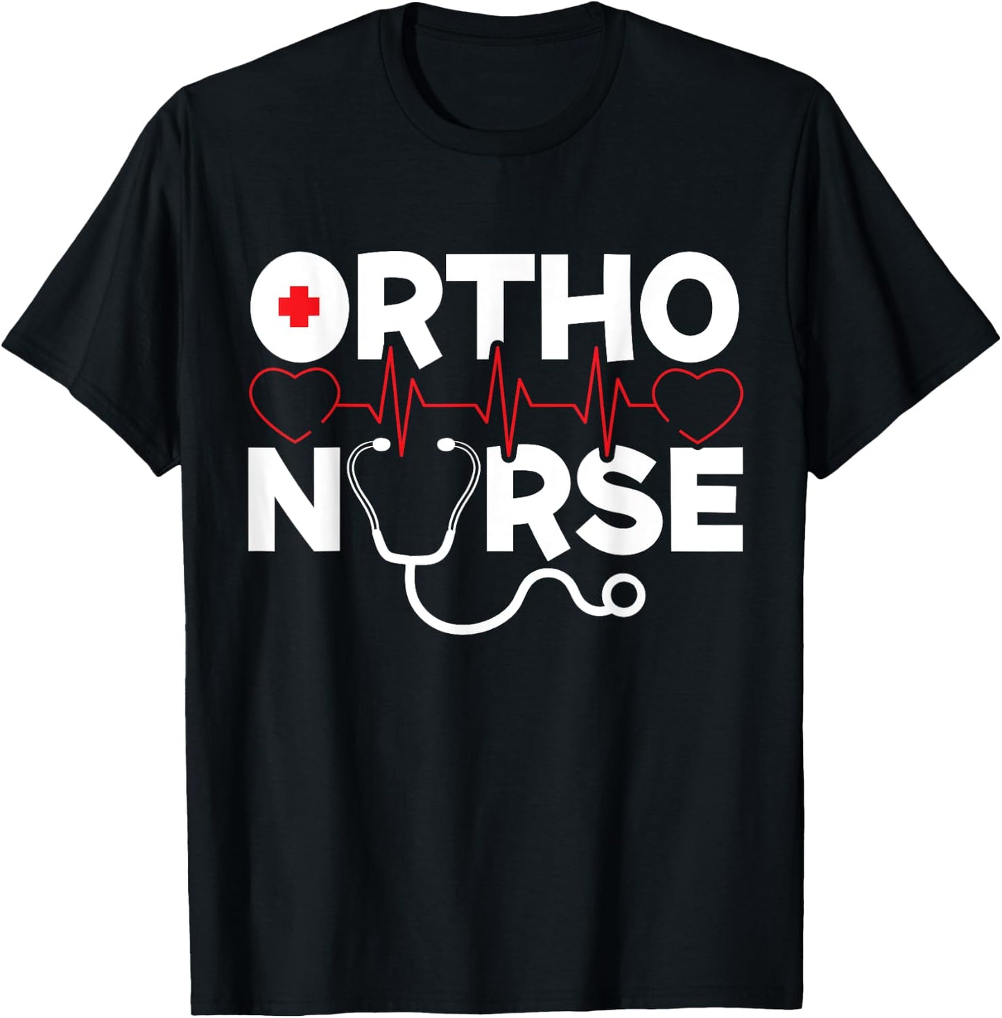 Ortho Nurse Registered RN Medical Orthopedic Nursing T-Shirt - T-Shirt | Black