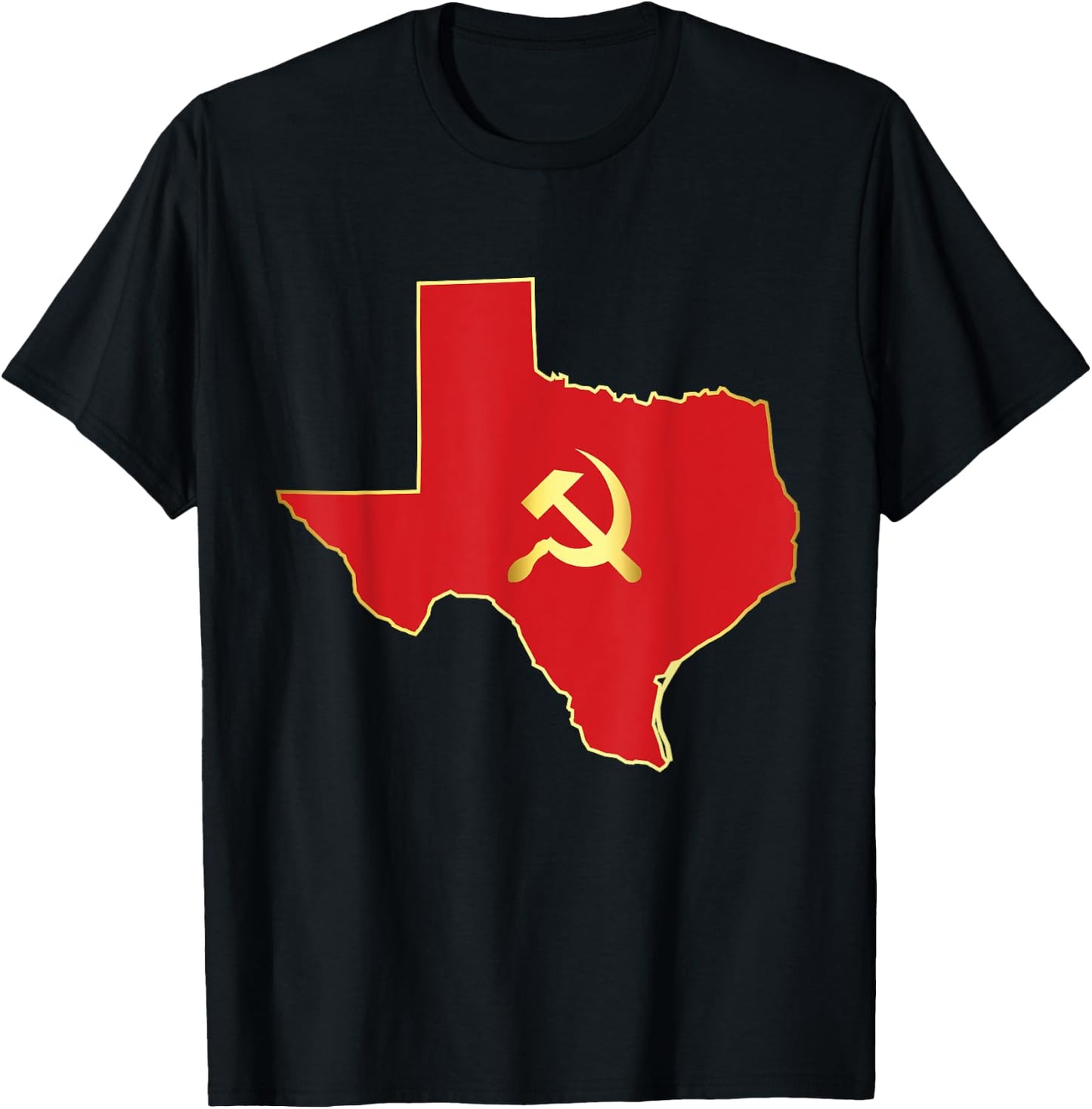 Texas Socialist And Communist T-Shirt - T-Shirt | Black