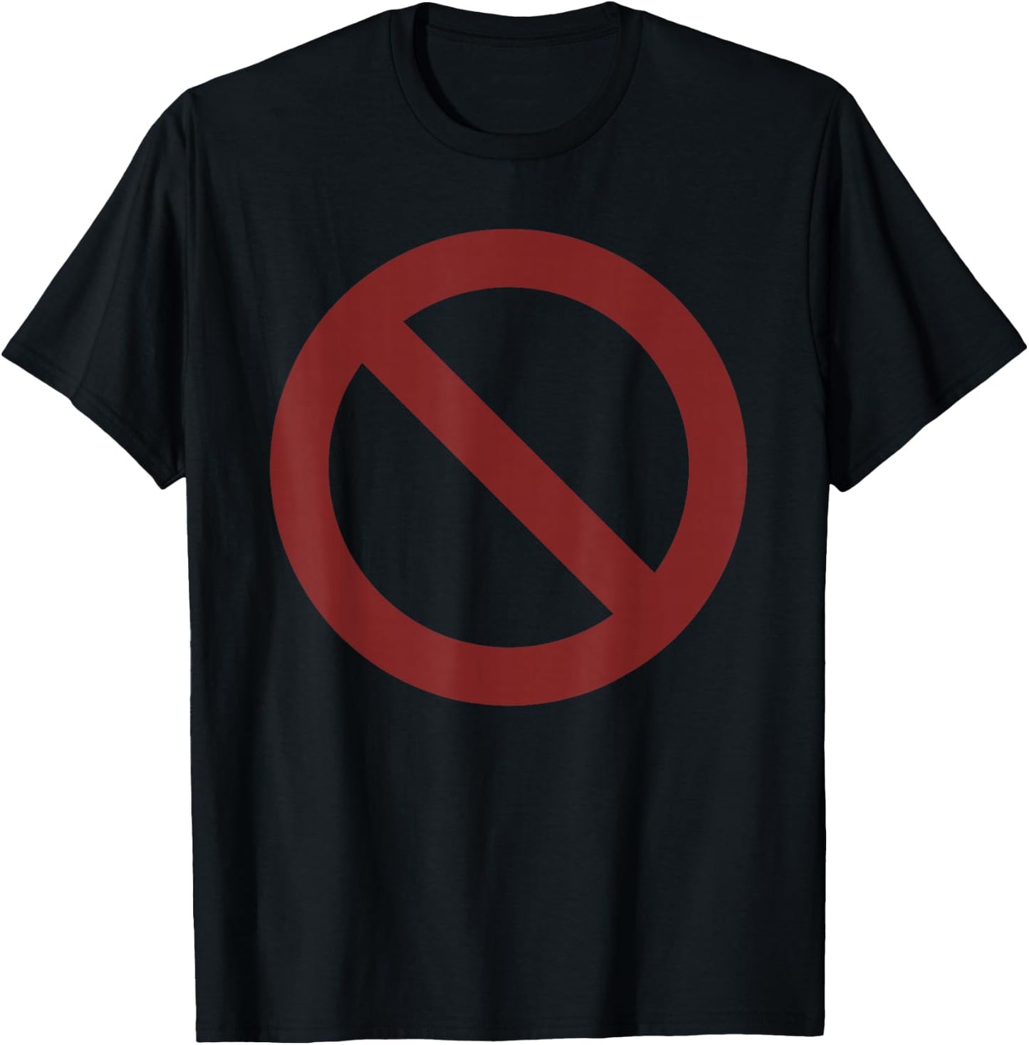 Sign Prohibited T-Shirt - T-Shirt | Black