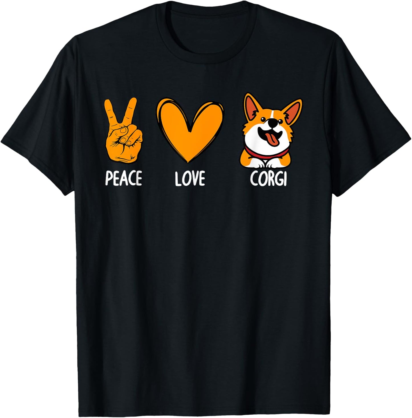 Funny Corgi Design Women Kids Puppy Corgi Dog Lover T-Shirt - T-Shirt | Black