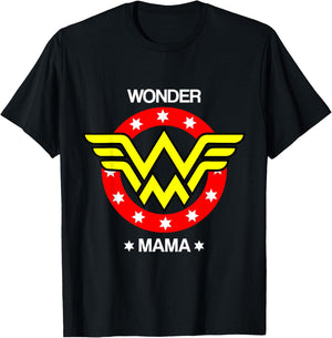 Wonder Mama Women for Occasions T-Shirt - T-Shirt | Black