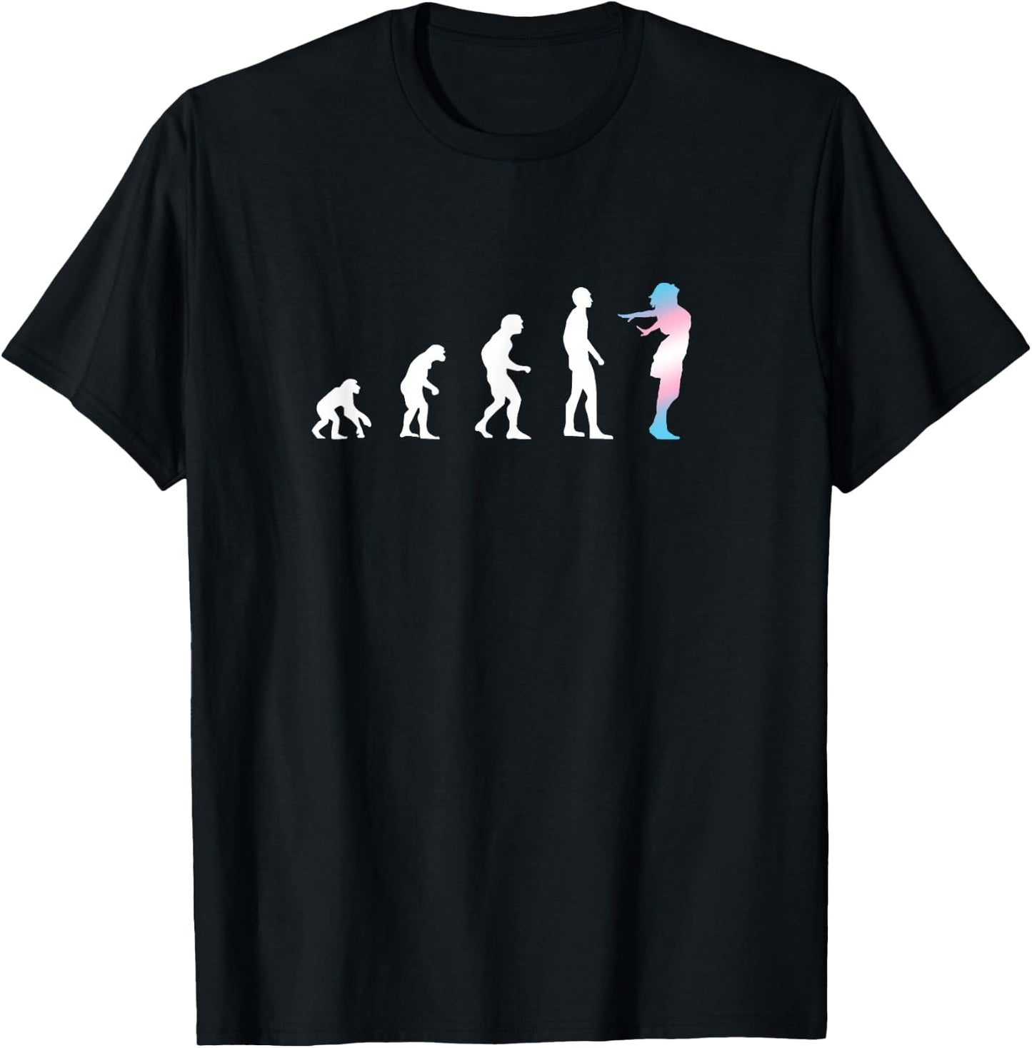 Male to Female Evolution - Transgender CSD Trans T-Shirt - T-Shirt | Black
